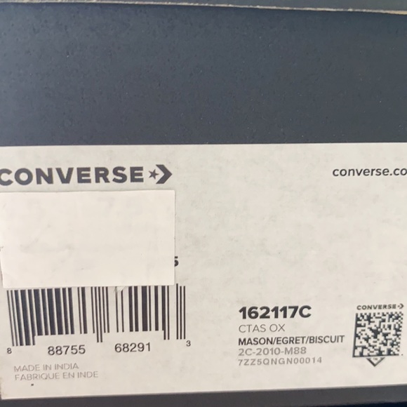 Converse Ctas OX Mason Grey Suede W AUTHENTIC - Picture 7 of 7